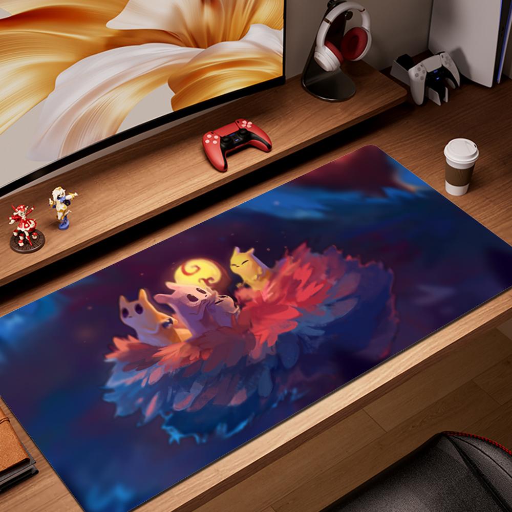 Classic Side-Scrolling Stealth Game Rain World Mouse Pad Non-Slip Rubber Desk Accessories Edge Locking Mousepads Game Gaming Acc