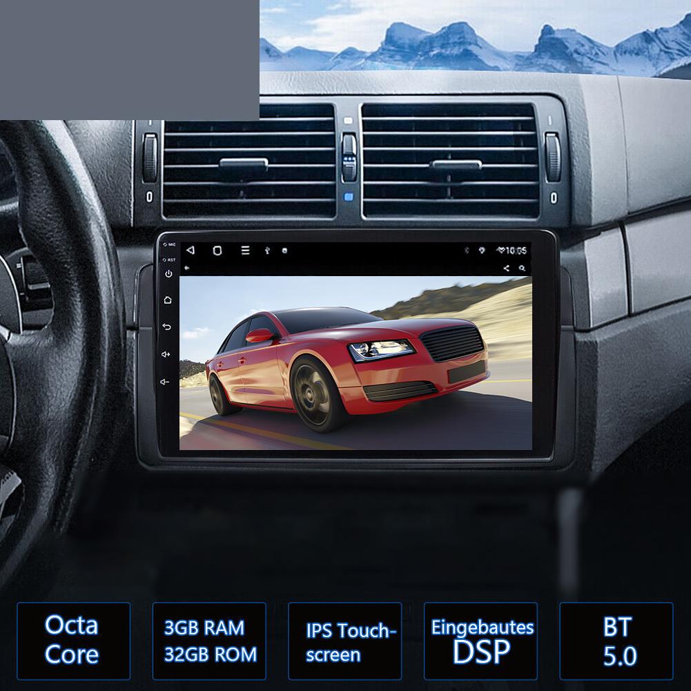 9-дюймовый Carplay Android 11 автомобильный радиоприемник GPS Navi CarPlay с AHD камерой 8-ядерный 2+32G совместимый с 98-06 E46
