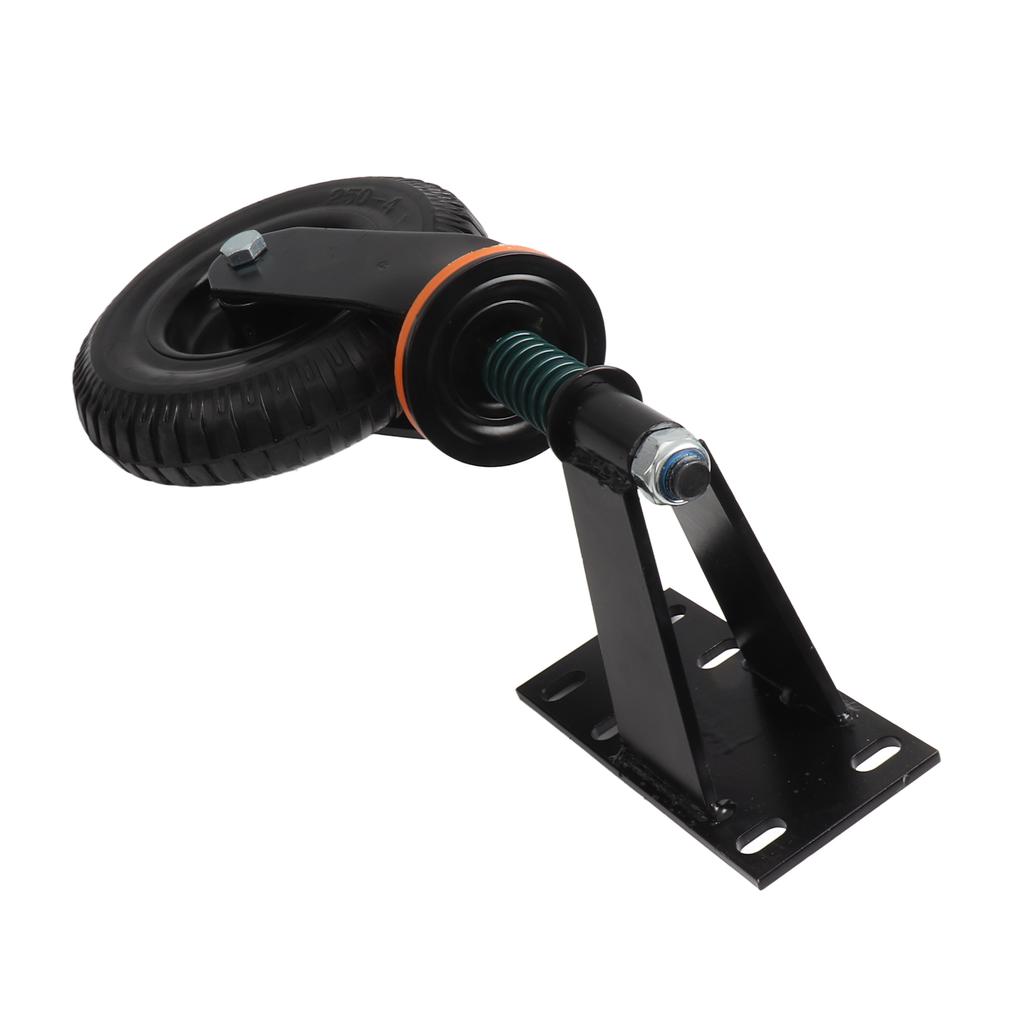 Fence Gate Wheel Shock Absorption Spring Loaded Universal Rubber Caster for Various Terrains 600lb