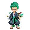 Q-версия Зоро аниме-статуэтка Зоро-герой One Piece Ророноа Зоро примерно 15 см ПВХ фигурка [б/у]
