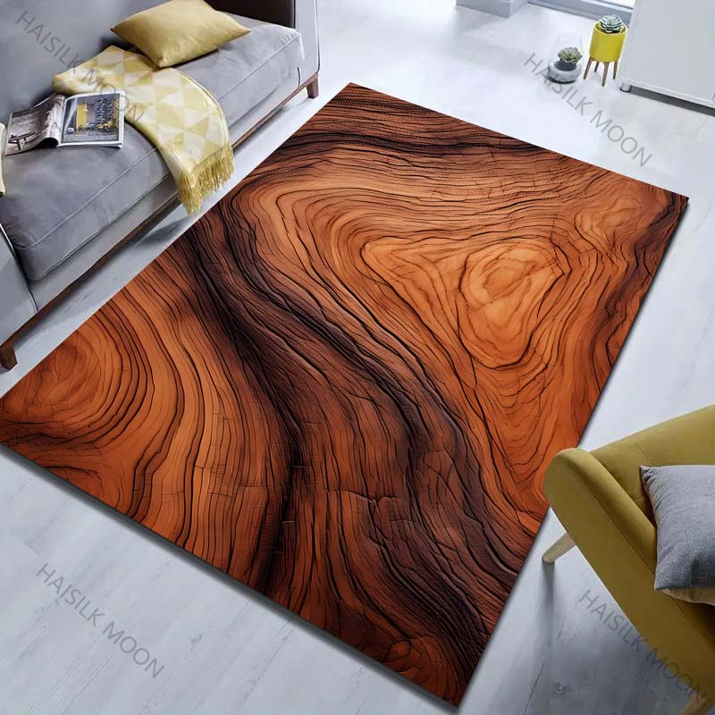 Ковер с мягким принтом под дерево для спальни, гостиной, прикроватный, под диван, напольный коврик, современный домашний декор, ковер для зонирования пространства, большой размер