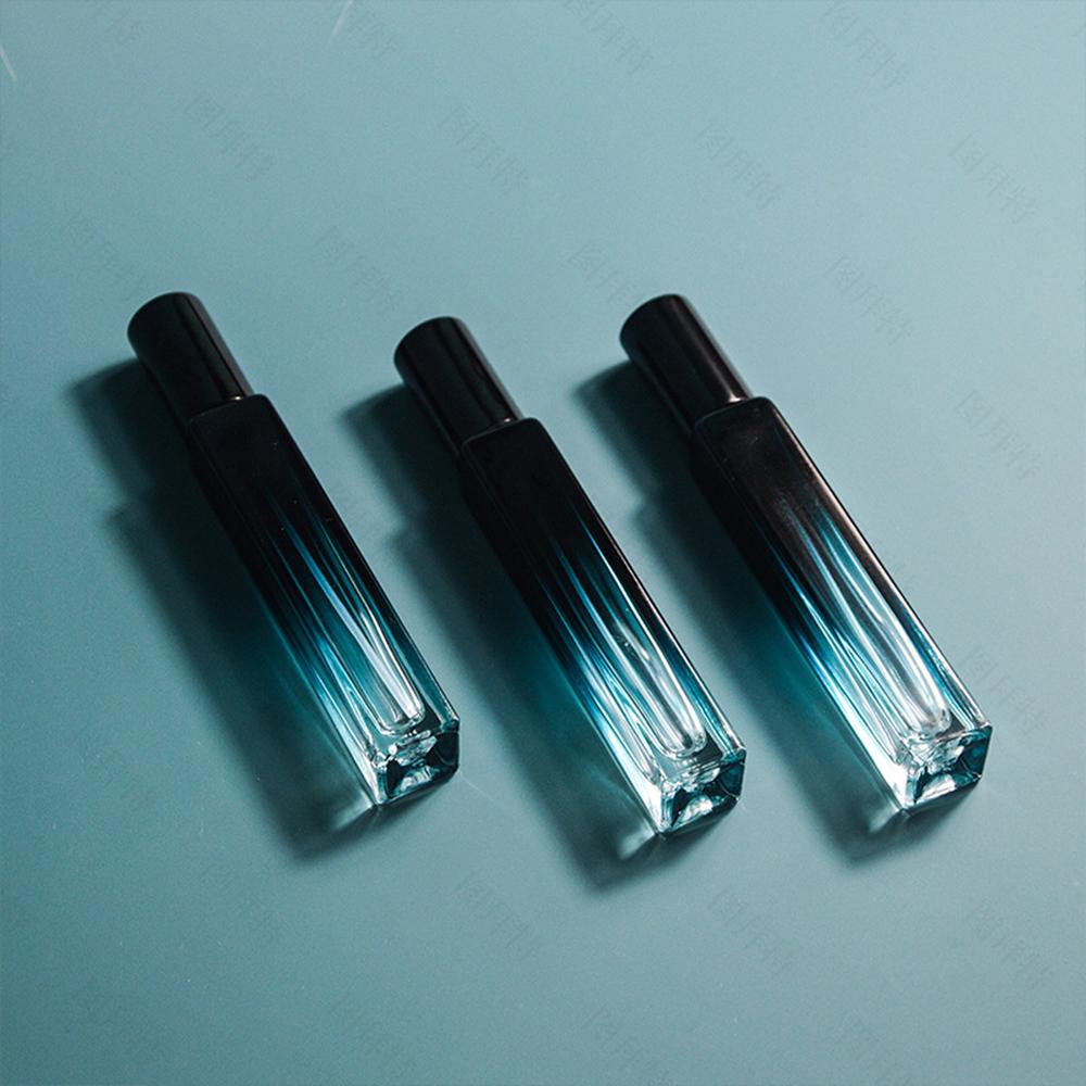 New 5ml/10ml High-end Perfume Bottle Square Glass Spray Bottle Travel Portable Sample Fragrance Atomizer Refillable Container