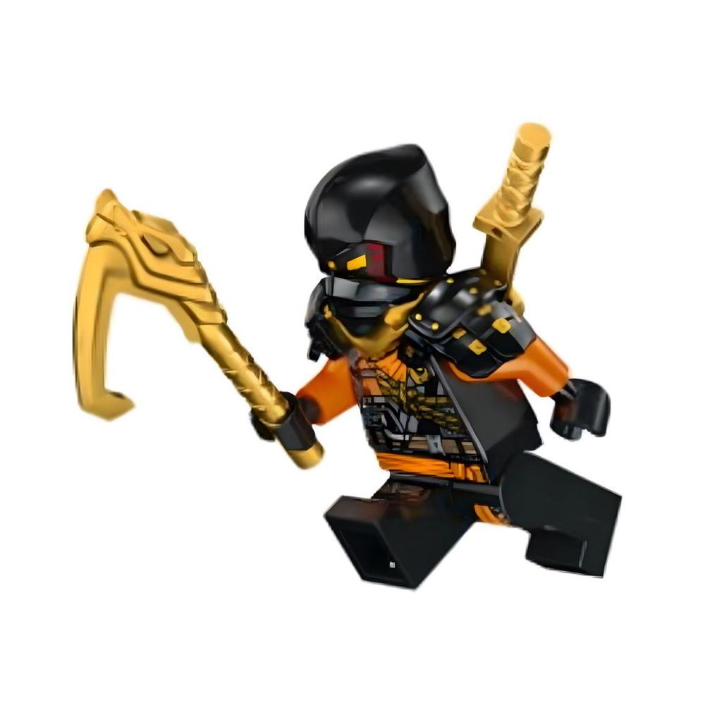 Набор для сборки минифигурки Фантома Ниндзя: Двусторонний Джей и Ллойд, совместимый с Лего Кай