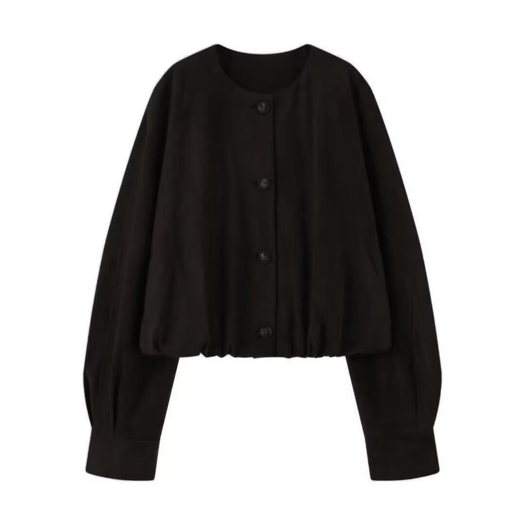 Женская модная куртка с короткими рукавами на пуговицах