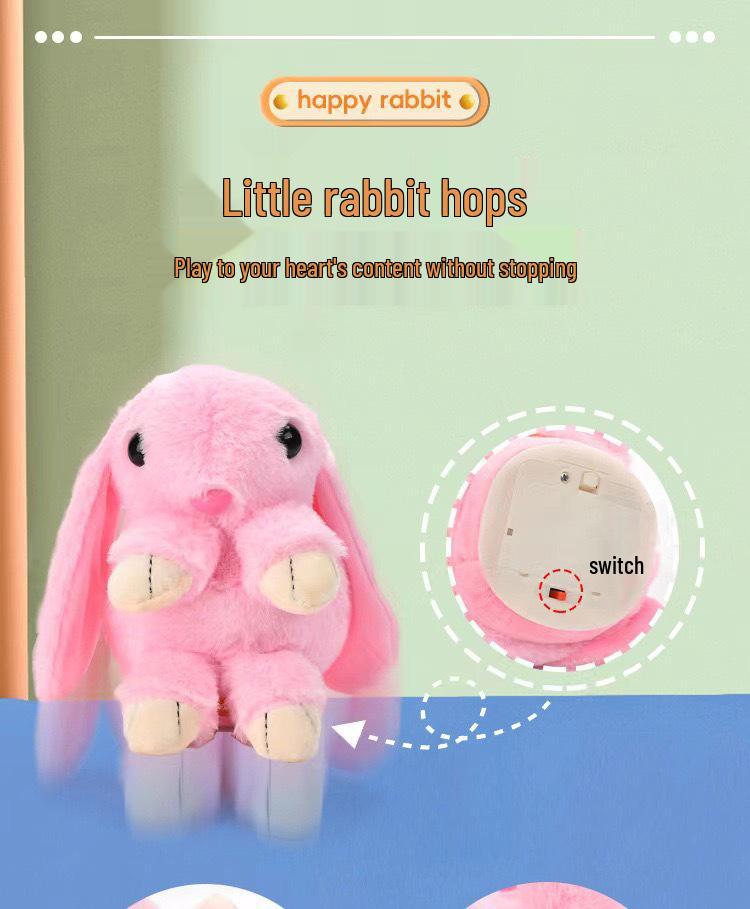 Electric Singing and Dancing Rabbit - Baby Soothing Toy with Recording and Speaking Functions