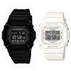 Часы CASIO мужские и женские G-Shock x Baby G Pair цифровые многофункциональные черные белые DW-D5600P-1JFBGD-501-7JF