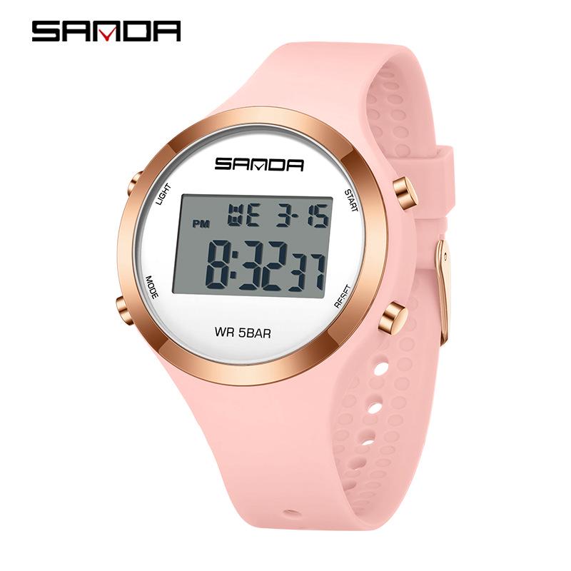 Sanda Colorful Multi-Function Waterproof Sports Watch for Men & Women