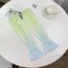 Gradient Sunscreen Arm Covers Elastic Cycling Gloves Cute Long Ice Silk Sleeves  Driving