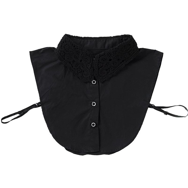 2023 Lace Fake Collar Women Blouse False Collar Ladies White Lapel Detachable Collar Female Decorative Removable Sweater Collar