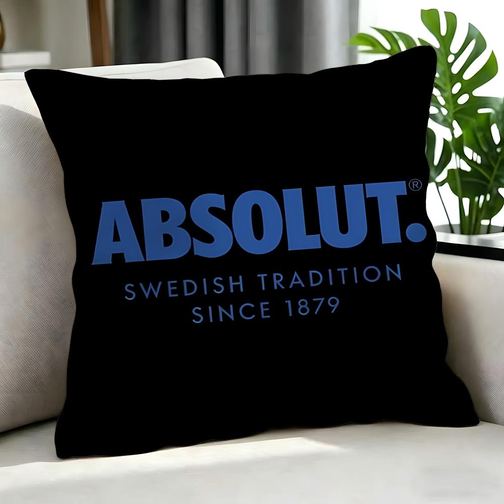 Alcohol Absolut Cushion Cover Cushion Cover Set 4Pcs 50X50 45X45 40X40 Pillowcase Decorative Sofa Home Decor