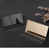 Display Stand Desktop Metal Mesh Portable Fashion Business Card Holder Card for Desk  Storage Organizer Office Supplies