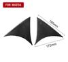 2x Carbon Fiber Car Rear Window Side Wing Cover Trim For Mazda3 Axela 2014-2018
