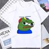 Harajuku Style Funny Cartoon Pepe Frog Emote Graphic Printed T Shirt Short Sleeve Tshirt Loose Streetwear Hipster Soft Unisex Tees