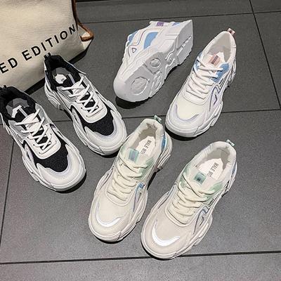 Мода 2025 Кроссовки Женские Туфли на платформе Женская обувь Зеленые Повседневные Кроссовки Женские Массивные Кроссовки Женская обувь