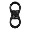 Swing Swivel Hook Stainless Steel 360 Degrees  Rotatable Wear Resistant Black Double Ended Swivel Eye Hook