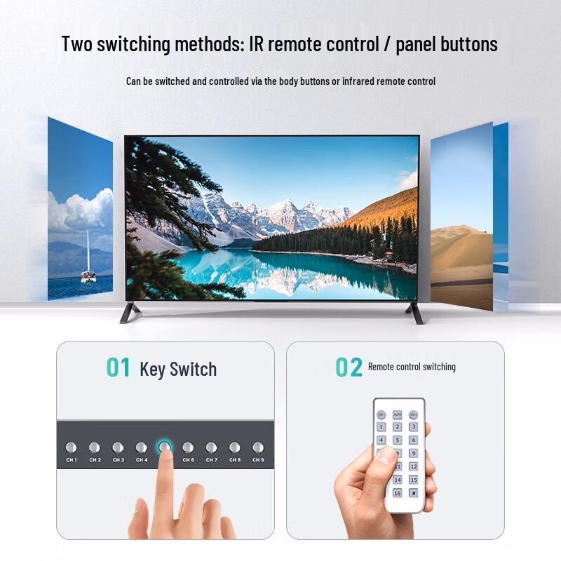 MT-viki 4K 9-экранный HDMI/VGA контроллер видеостены