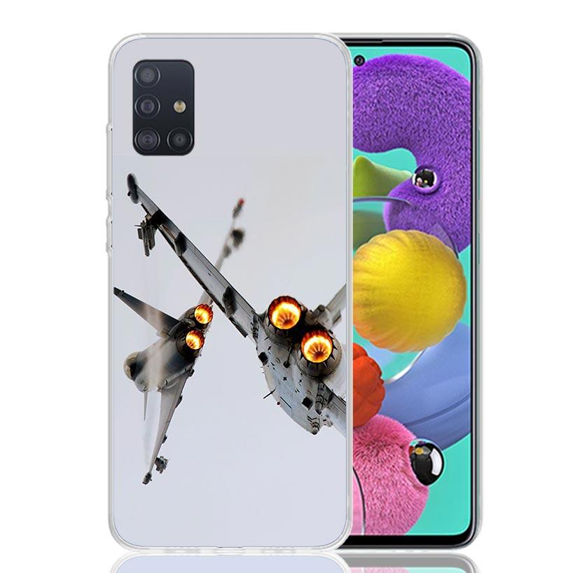Крутой чехол для телефона с изображением самолета для Samsung Galaxy A52 A32 A22 A12 A02S A50S A30S A51 A31 AA71 Note 20 Ultra 10 S10 Plus Galax