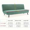 1Pc S/M/L Size Water Resistant Leaf Texture Jacquard Stretch Armless Sofa Bed Cover Spandex Non Slip Soft Couch Slipcover