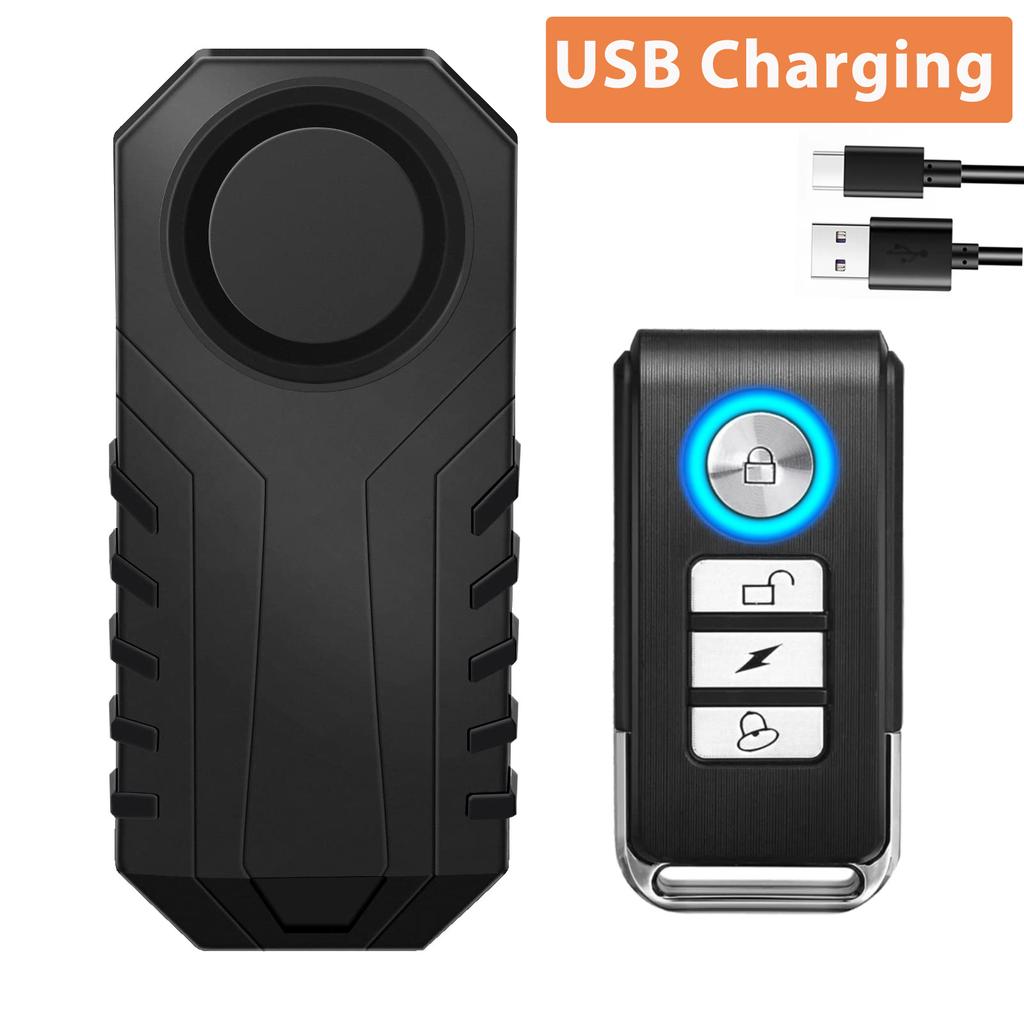 Anchtek Motorcycle Bike Anti-Theft Alarm With Wireless Remote Control Waterproof Bicycle Security Alarm 113dB Electric Car Alarm