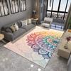 Mandala Carpet Mat Rug 3D Bohemian Colorful Floral Design Modern Living Room Home Decor Non-Slip Soft Floor Mat Bedroom Decor