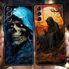 Чехол-череп Жнеца для Samsung Galaxy S24 S23 S22 S20 S21 FE Ultra S24 S23 S10 S10E S9 S8 Plus Силиконовый чехол для телефона