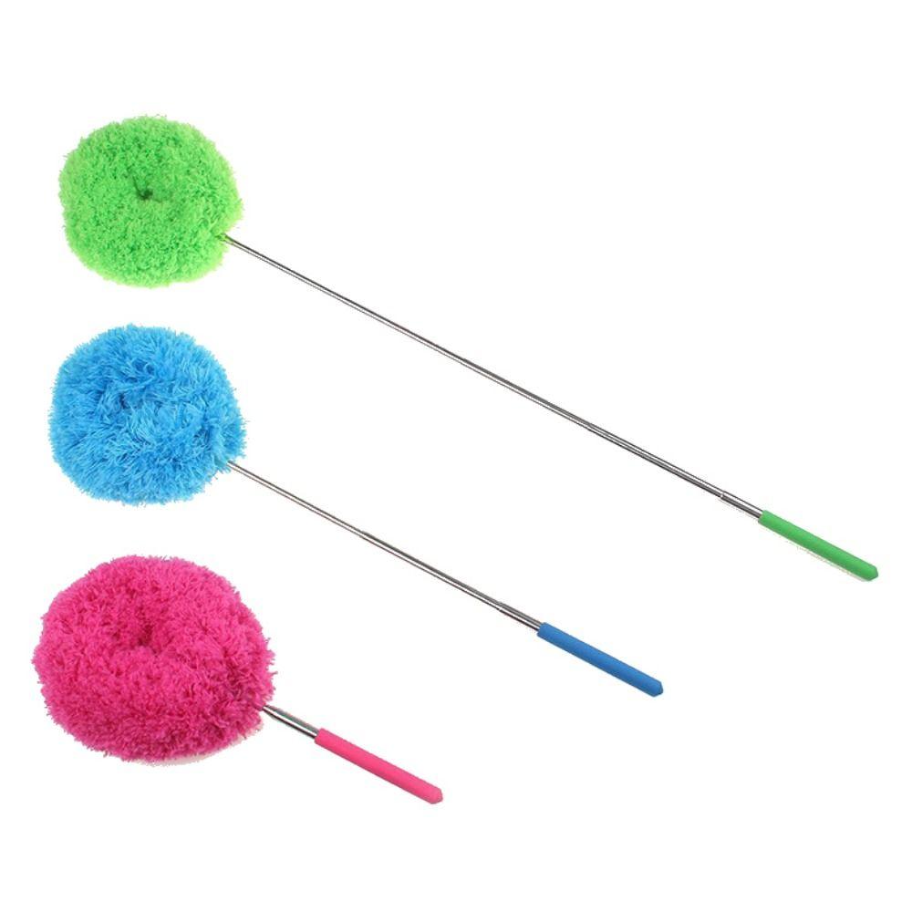 Long Handled Extendable Feather Duster Reusable Cleaner Brush Household Ceiling Fan Duster  Kitchen