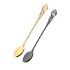 1Pc Colorful Ice Cream Long Handle Scoop Dinnerware Cutlery Set Juice Honey Spoon Set Coffee Stirring Tea Spoon Flatware Kitchen Tools