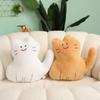 Cat Plush Toy Stuffed Black Cat Pillow 3 Colors Biscuit Kitty Cushion Kids Dolls Room Decor Birthday Gift for Children