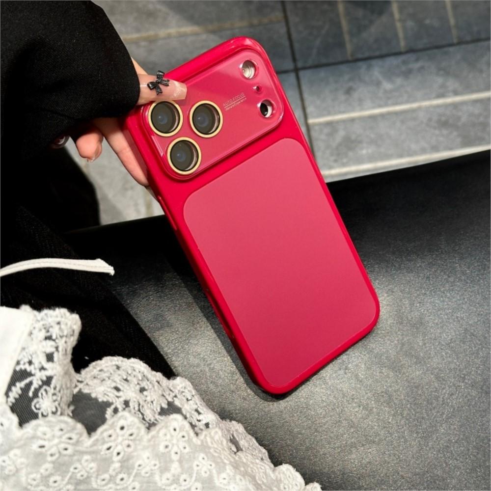 AG Матовый Кристалл Большое Окно Стеклянный Чехол Для iPhone 17 16 15 14 13 Pro Max Plus Ударопрочный Покрытие Глянцевый Яркий Бронированный Чехол