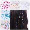 40pcs Dread Locks Dreadlocks Beads Hair Braiding Hair Braid Tubes Hollow Out Hair Ring  Men