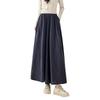 Autumn Versatile Skirts and Pants Slim Cotton Wool Women's Pants New Big Skirt Hem Skirt High Waist Elastic Pants