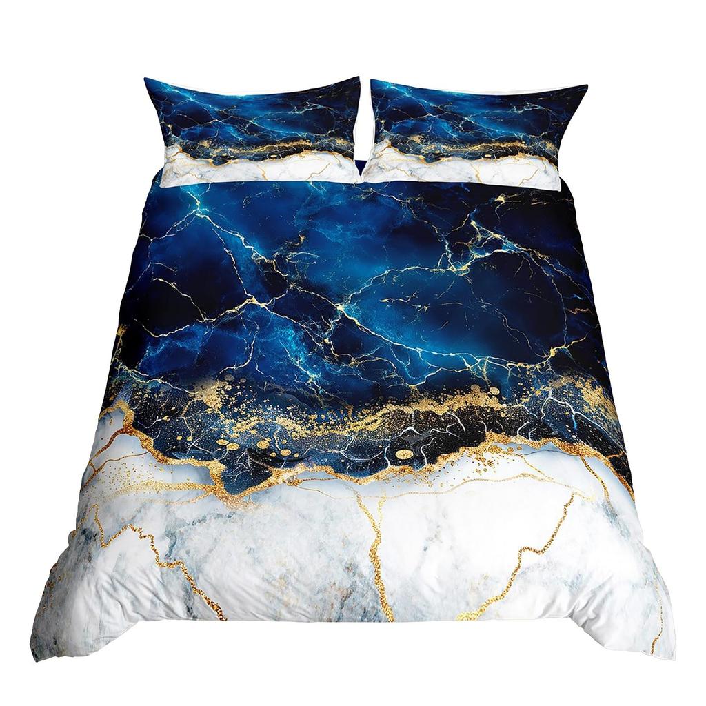 Chic Marble Duvet Cover Sets For Teens Kids Queen Lightweight Quilt Covers Bedroom Decor Abstract Art Bedspread Covers No Quilt