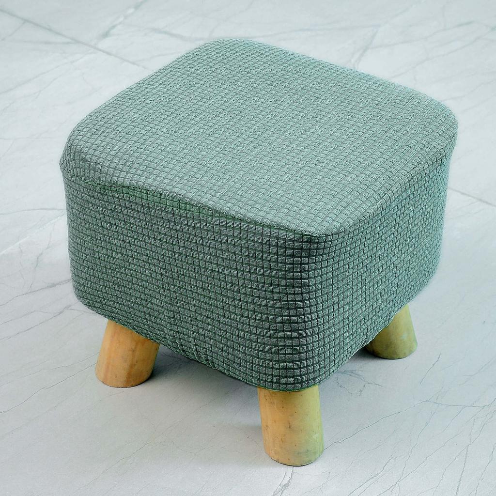 Утолщенный эластичный чехол для квадратного табурета