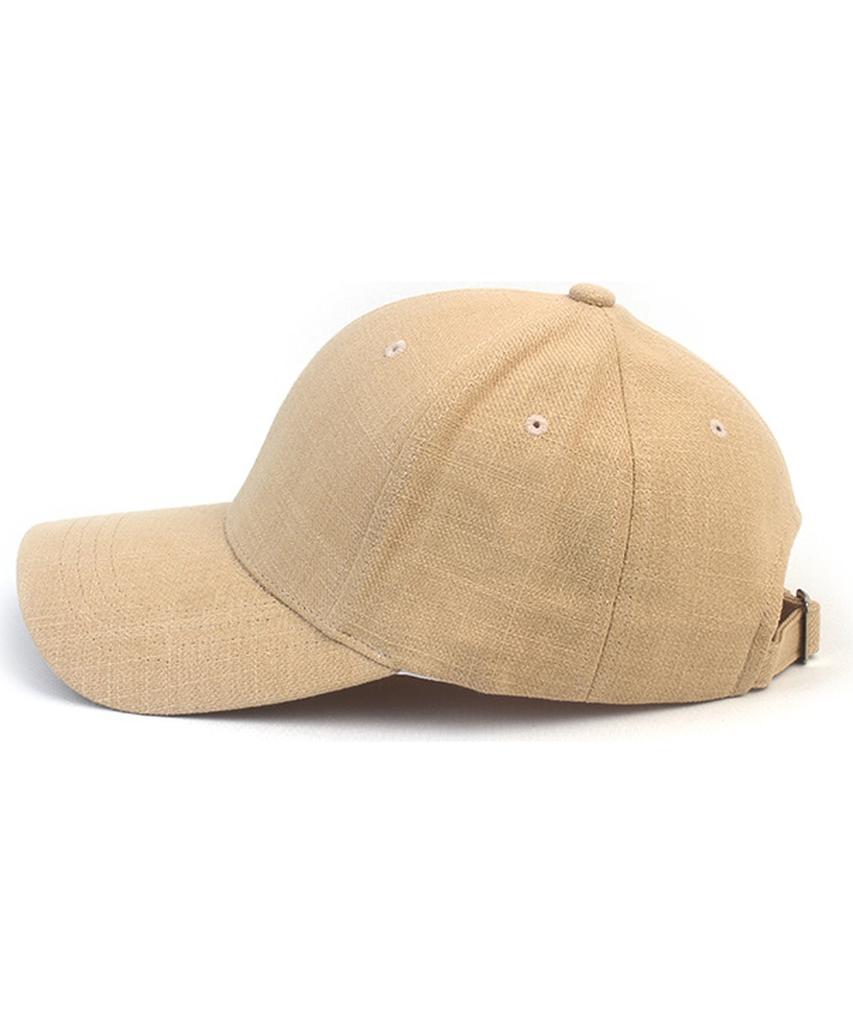Yunibeosyeolkemiseuteuli Льняная Muji Бежевая Бейсболка Льняная Шляпа