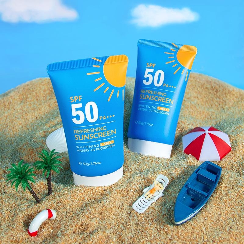 LAIKOU Refreshing Sunscreen UV Protection Whitening Face Body Sunblock SPF50 PA+++
