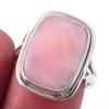 Natural Pink Opal Gemstone Handmade 925 Solid Sterling Silver Ring Size 7 D1o67