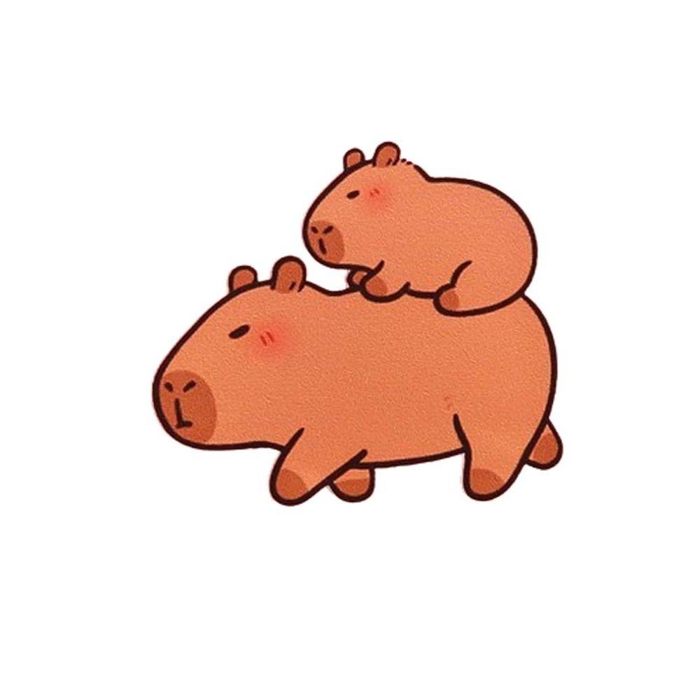 Милая акриловая булавка в виде капибары, нагрудный знак, значок капибары, изысканная брошь в виде капибары, унисекс