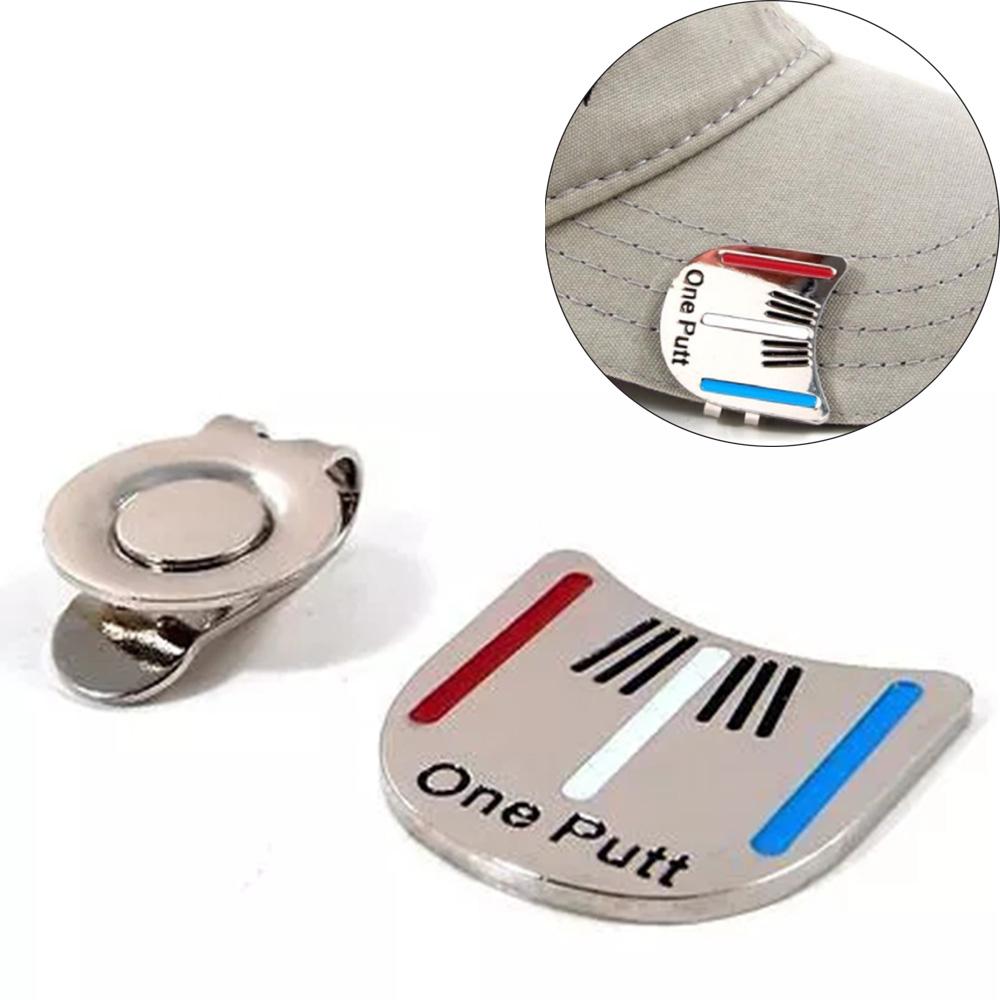 Ball Position Mark Cap Clip Aiming Tool Golf Ball Marker Golf Hat Clip Golf Putting Alignment