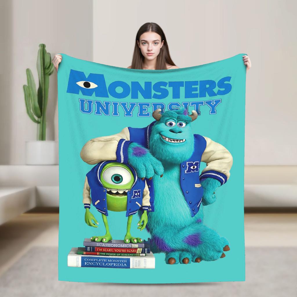 Monsters, Inc. Blankets Cute Cartoon Boo Flannel Throw Blanket Bedding Couch Decoration Ultra-Soft Warm Bedspreads
