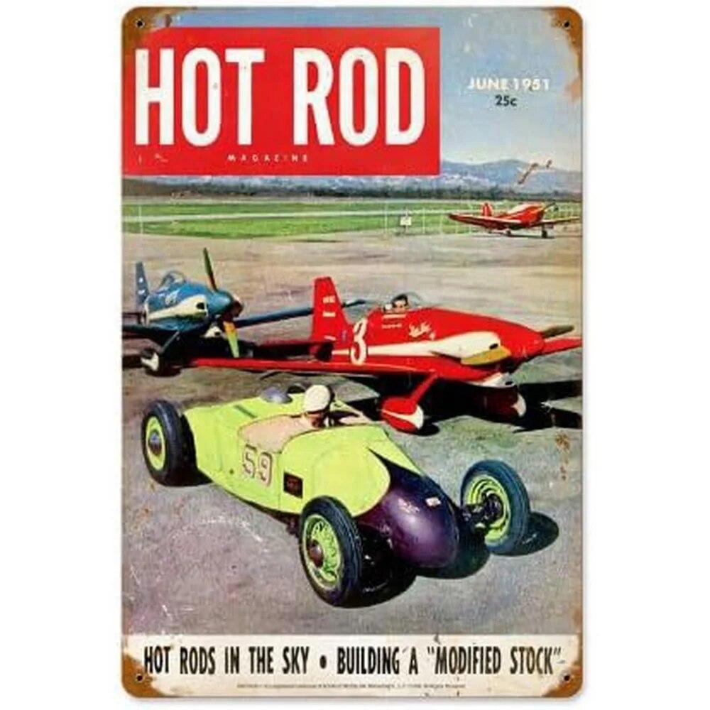 Hot Garage Pinup Girls Rod Metal Tin Signs Posters Plate Wall Decor for Garage Bars Man Cave Cafe Clubs Retro Posters Plaque