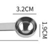 Ложка из нержавеющей стали 304 с длинной ручкой для кофе, перемешивания, десерта и измерения
