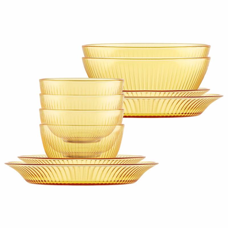 Corning Jingzhi 10-Piece Heat-Resistant Glass Dinnerware Set