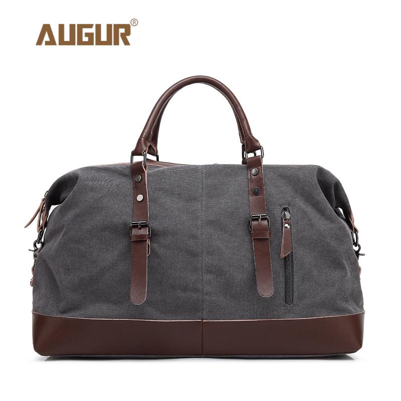 Unisex Large Capacity Canvas Travel Bag: Convertible Handbag, Shoulder Bag, Crossbody & Luggage for Casual Use.
