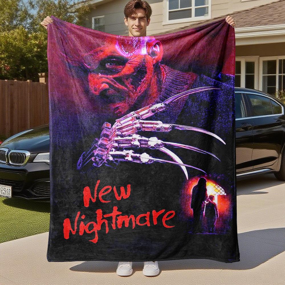 New Nightmare - Throw Blanket, Soft Bedding Cover, Flannel Blankets, Living Room, Travel, Camping,All Seasons Use96