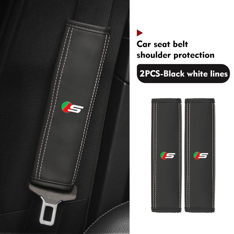 Car Seat Belt Cover Shoulder Pad Protector Cover Safety Belt Padding Pad Cushion For Jaguar S-Type F-Type X-Type F-Pace I-Pace PP32