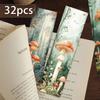 32pcs retro mushroom bookmarks, for reading assistance, suitable for Christmas, Halloween, teachers, readers, and birthday gifts
