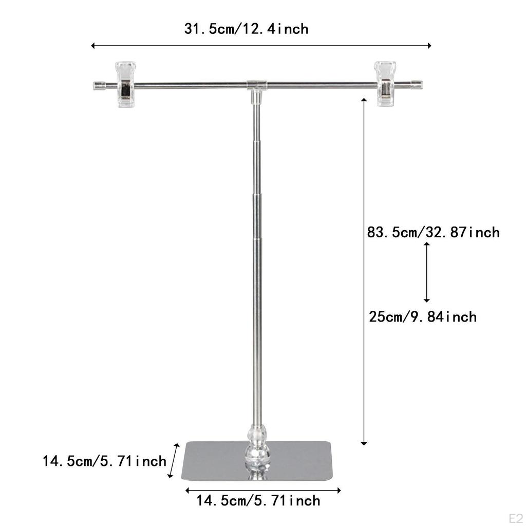 Регулируемая стойка для вывесок с зажимами, держатель для стенда для плакатов и баннеров