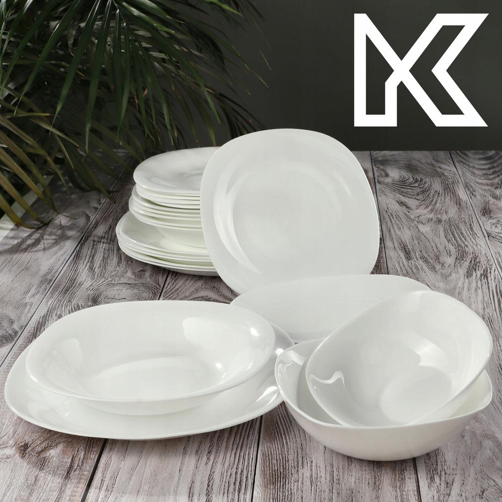 KADAX Deep Dinner Plate 23cm White