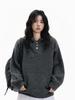 Унисекс Вязаный Кардиган-Куртка с Капюшоном - На Пуговицах до Половины, Толстый, Свободный, Модный Свитер для Осени/Зимы