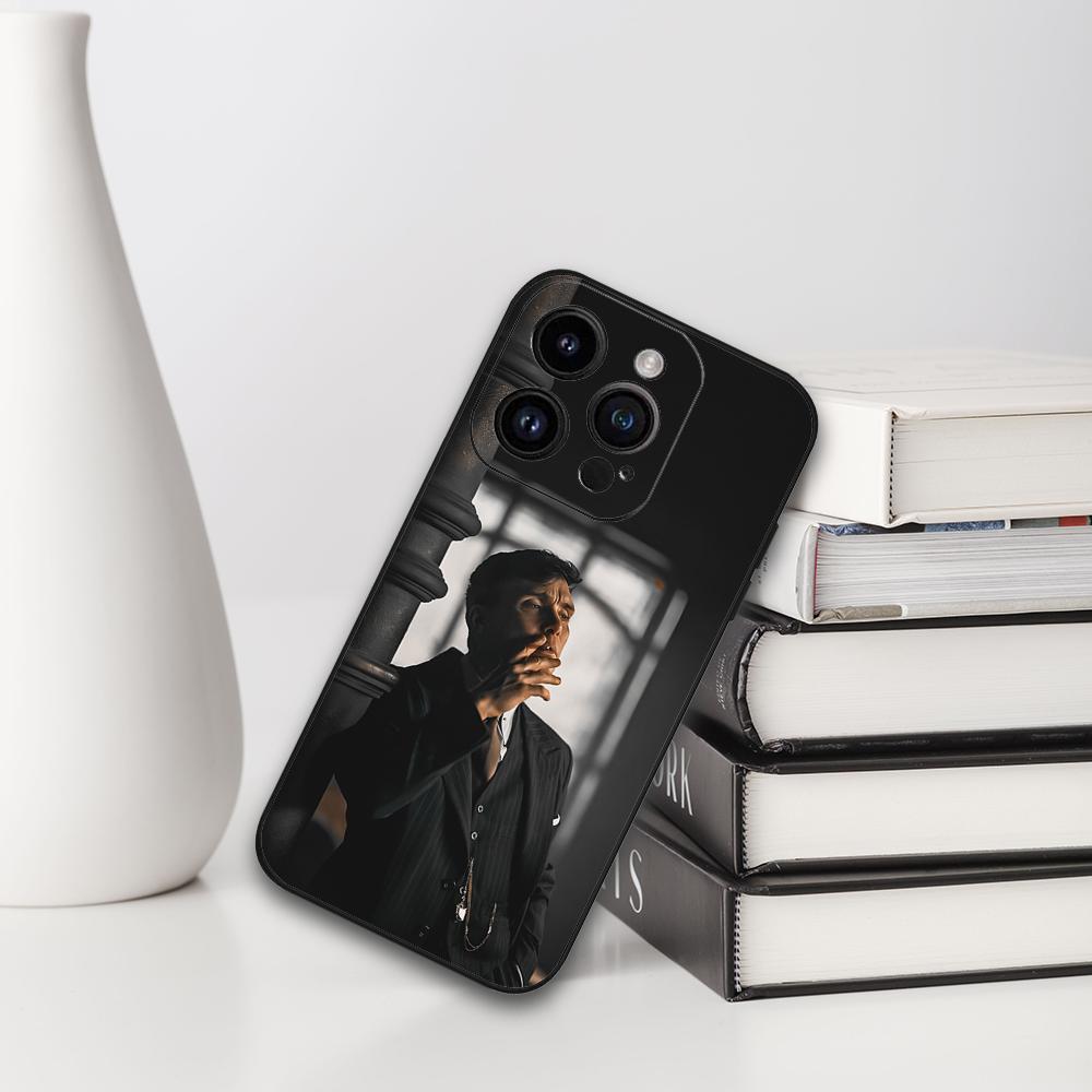 Чехол для телефона Томас Шелби для iPhone 16 15 11 13 14 Pro Max 7 8 Plus X Xr Xs Max 12mini Черный корпус